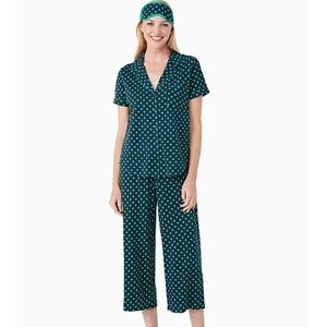 Kate Spade Pajama Set with Eye Mask